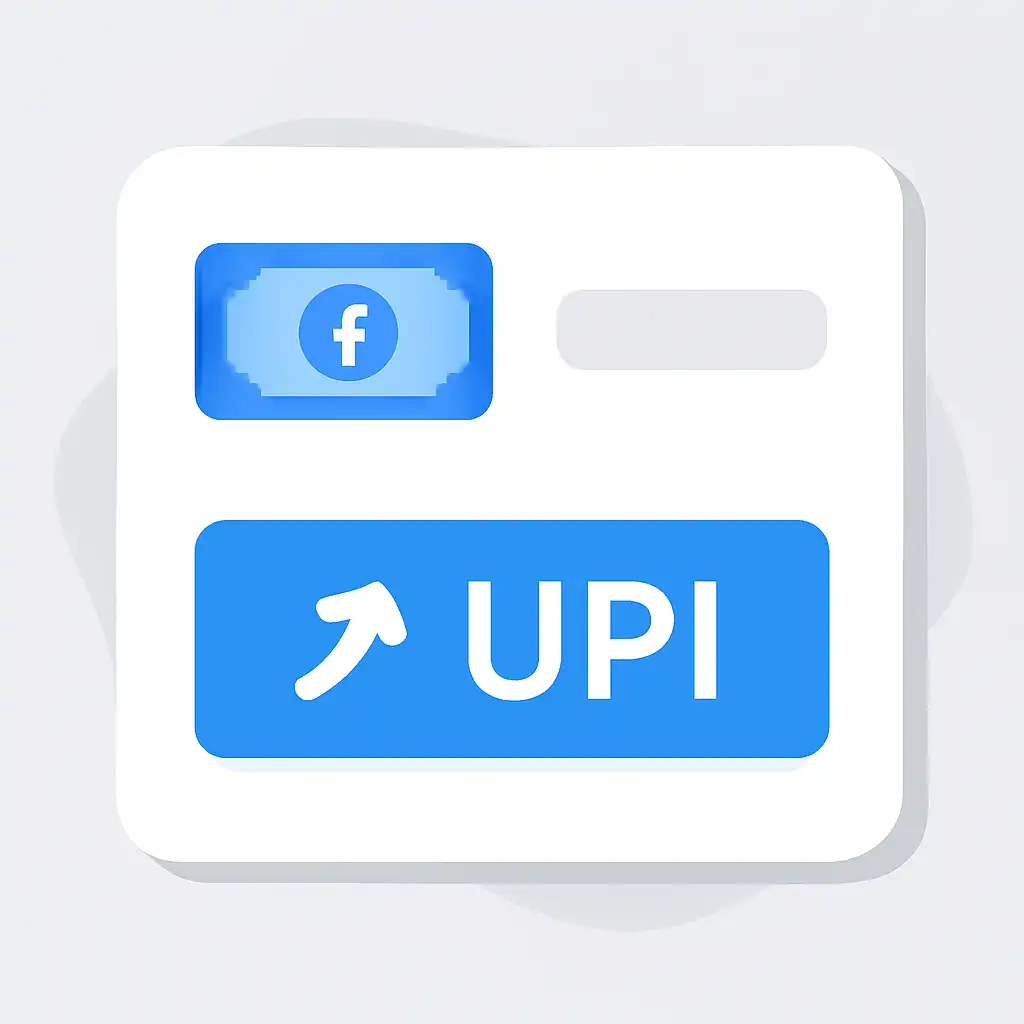 Close-up of button or form field for upi deposits, 10cric