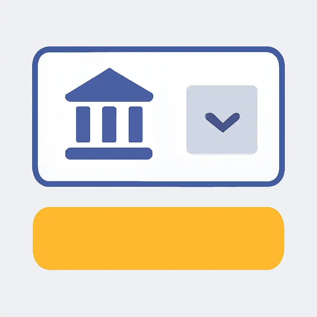 Close-up of button or form field for bank transfer times, 10cric