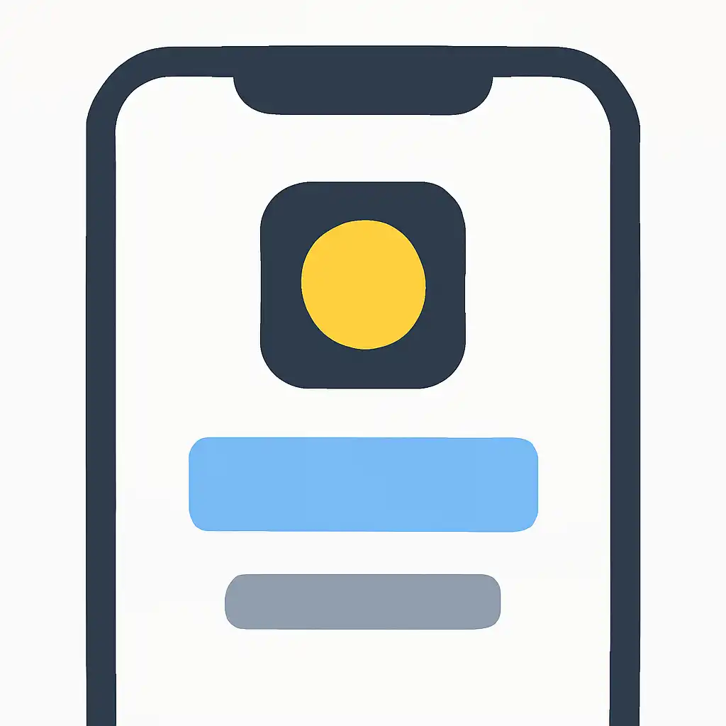 Close-up of button or form field for ios app install, 10cric