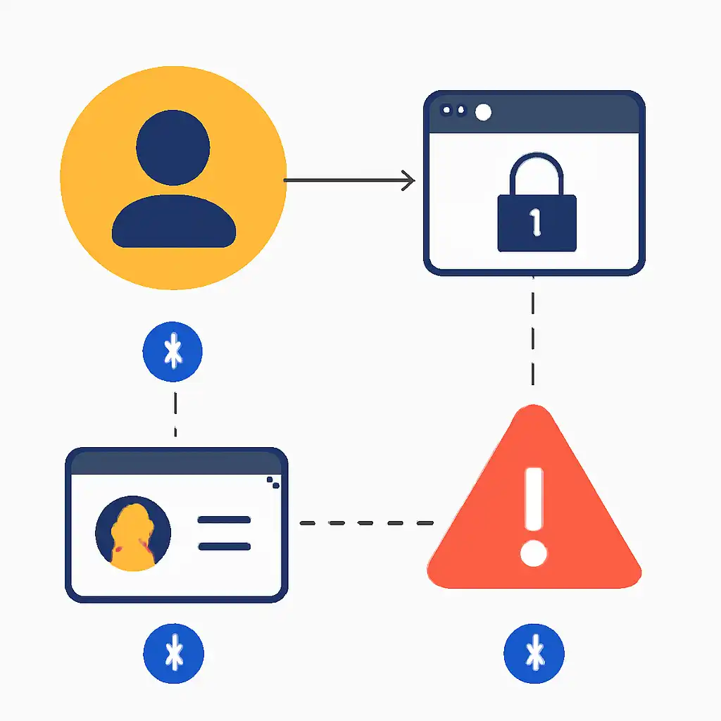 Annotated step diagram: account locked process with numbered callouts, 10cric