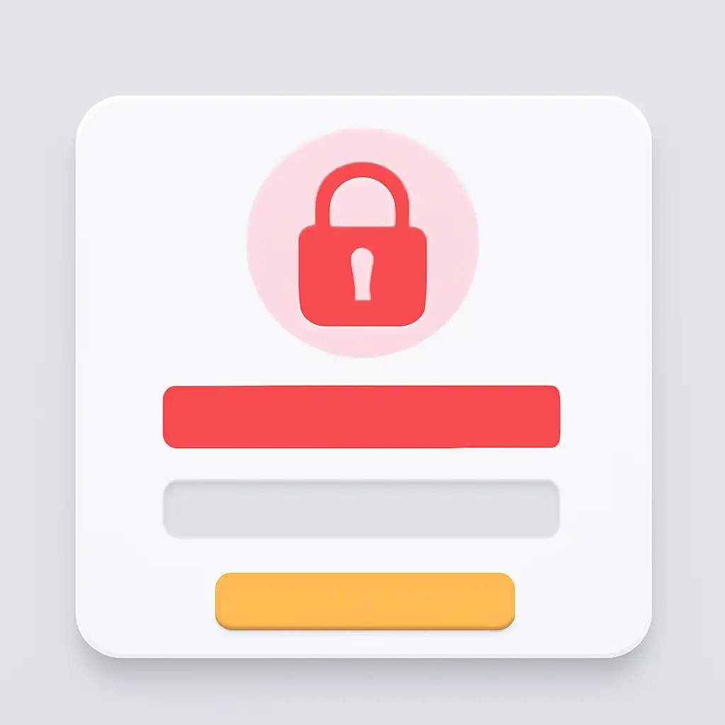 Close-up of button or form field for account locked, 10cric